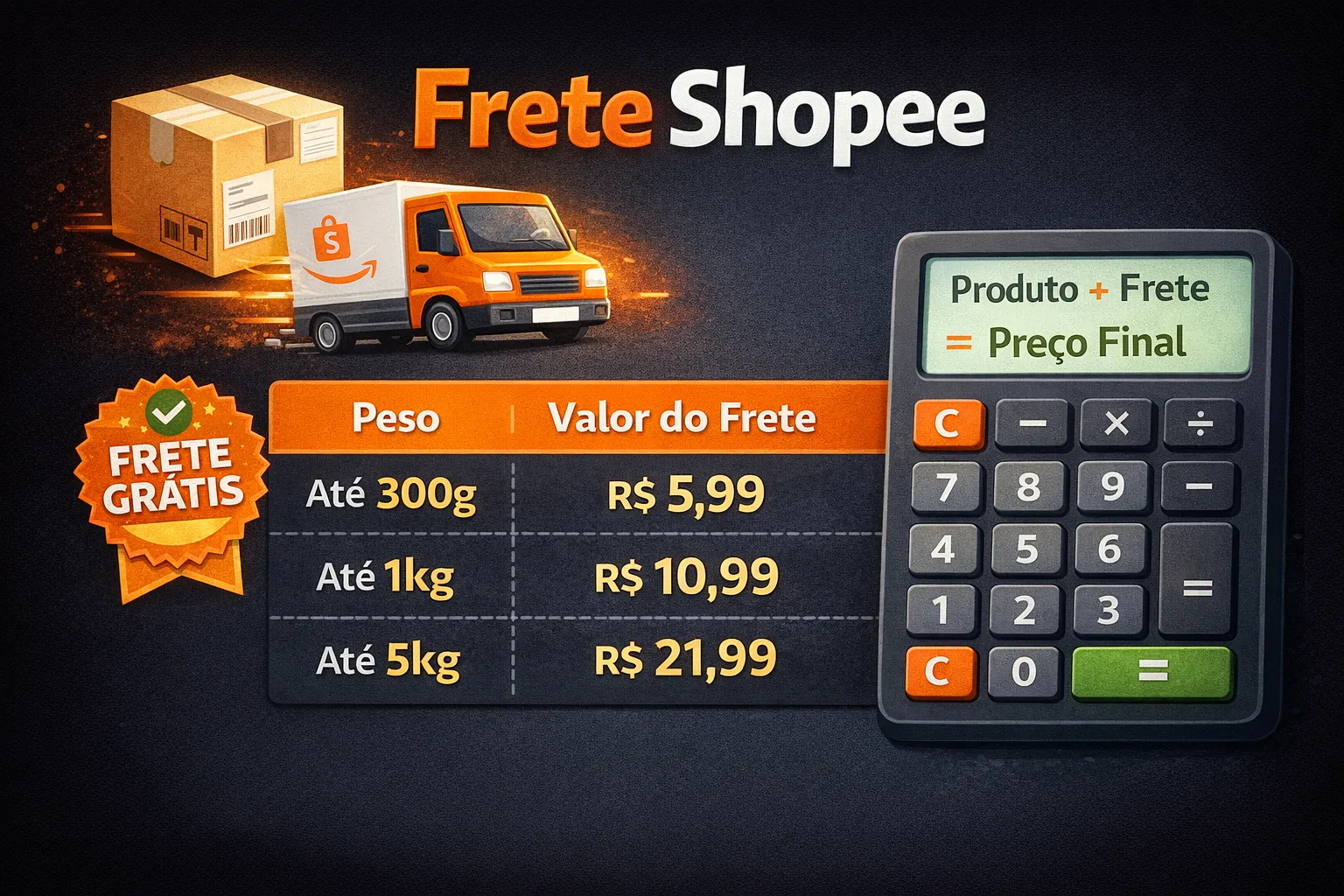 Frete Shopee: Como Calcular e Incluir no Preço de Venda